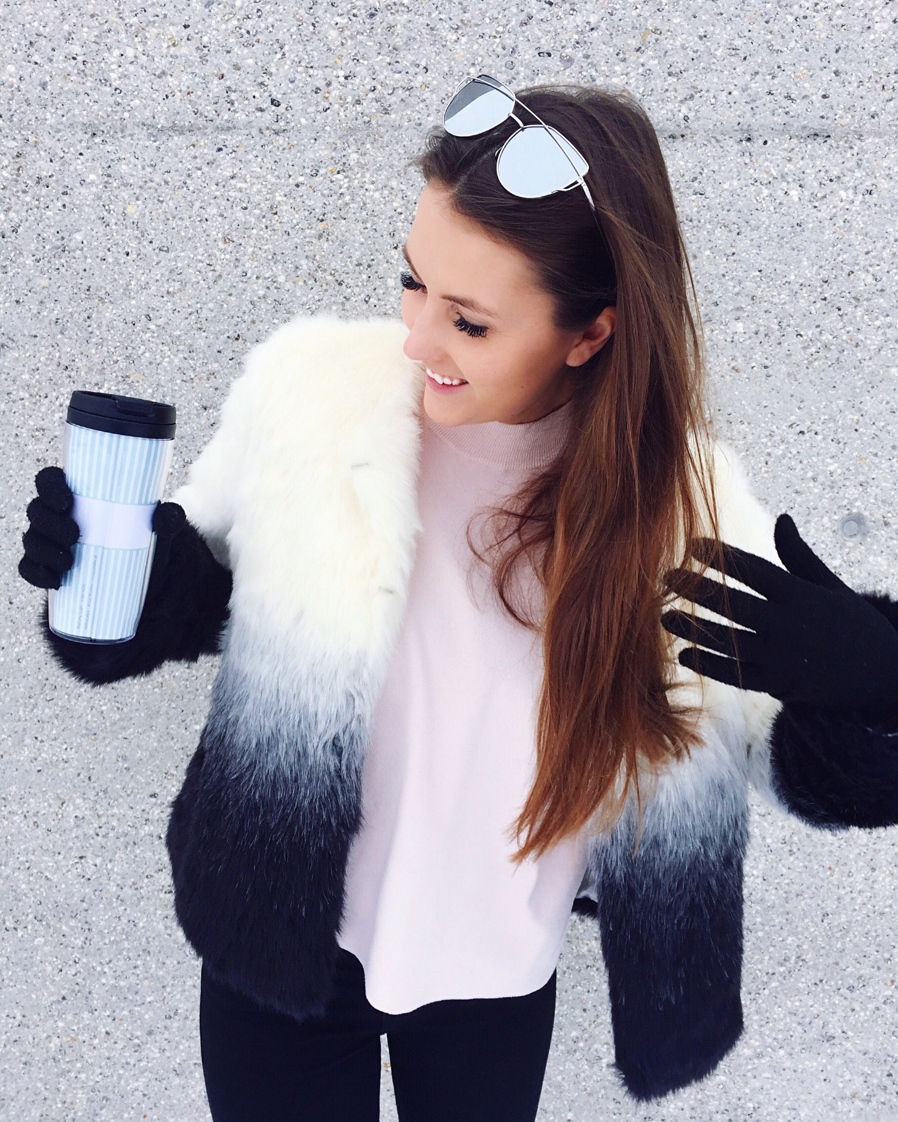 Fluffy Winter Outfit